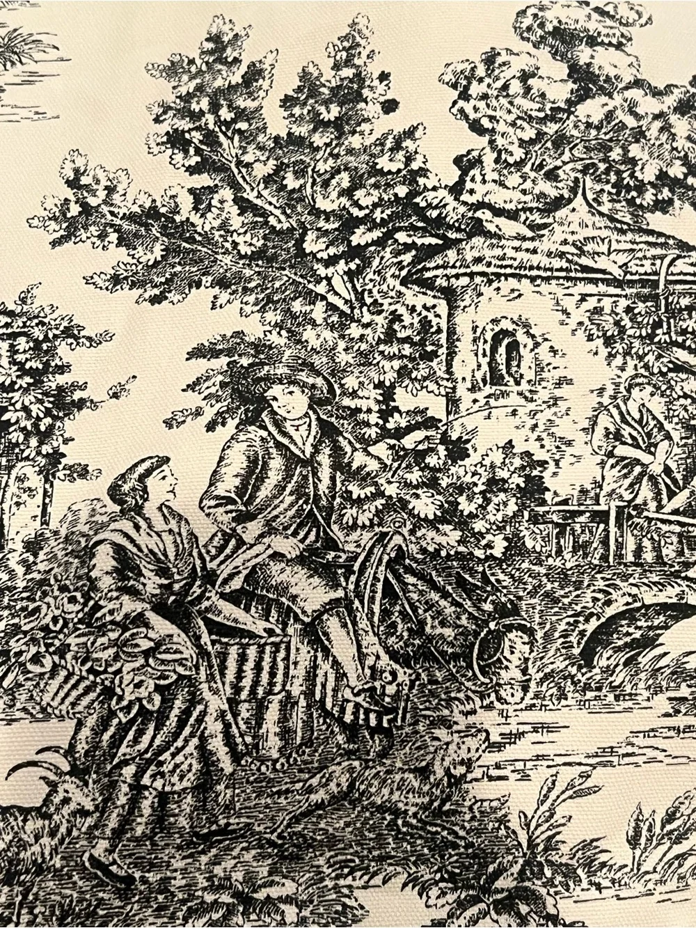 Toile French Country Curtains